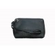 Small black leather bag